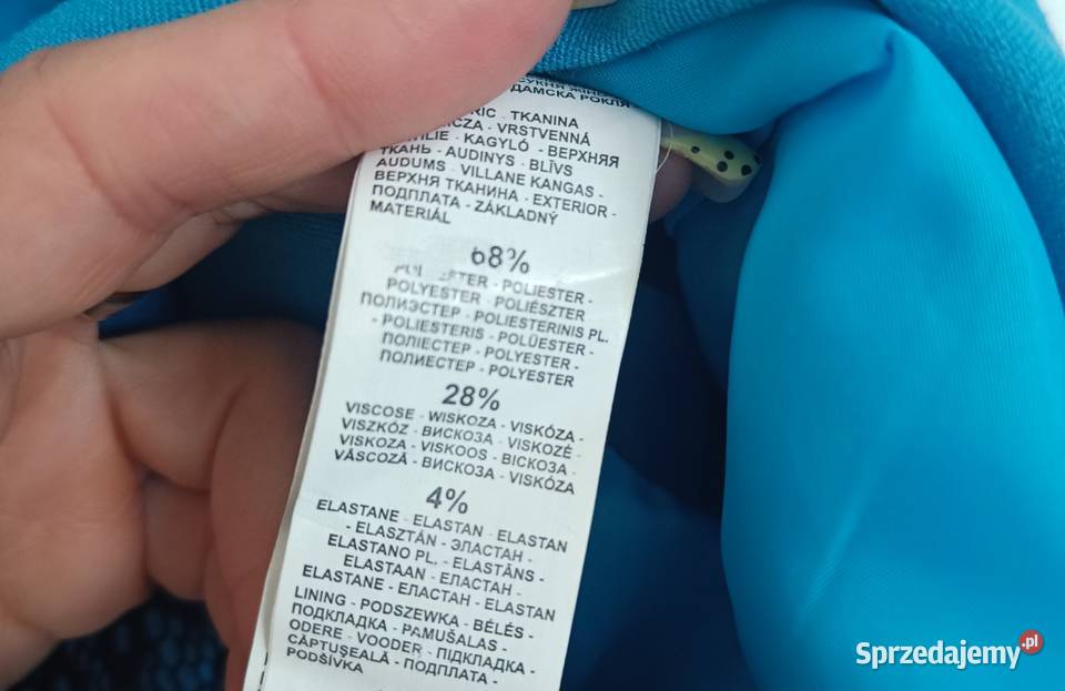 Reserved sukienka bodycon niebieska koronka midi niebieski Piotrków Trybunalski