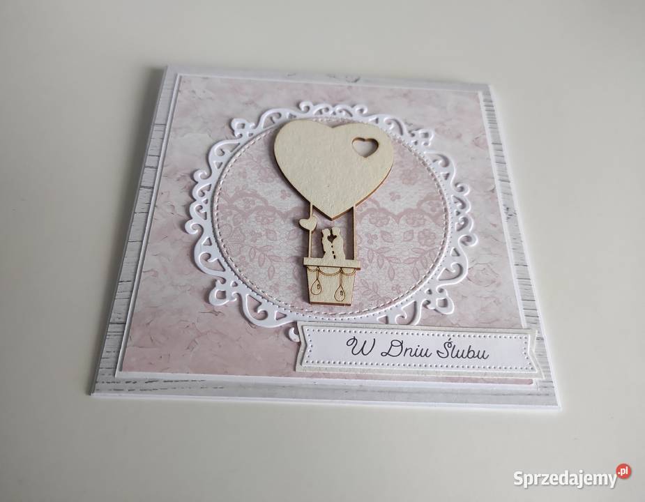 Kartka ręcznie robiona na ślub Łódź