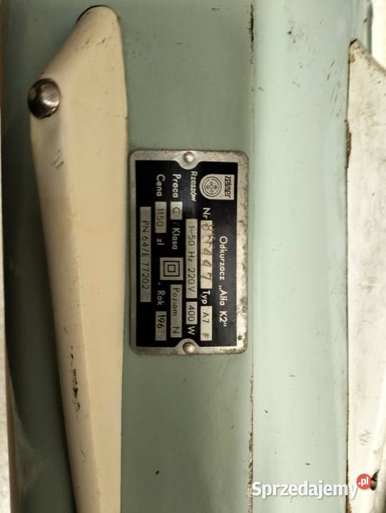 Odkurzacz prl alfa K2 z 1968 roku Gorzów Wielkopolski