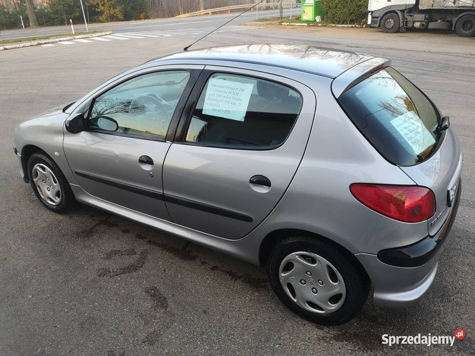 Peugeot 206 11 Benzyna krajowy mały przebieg śląskie Kozy