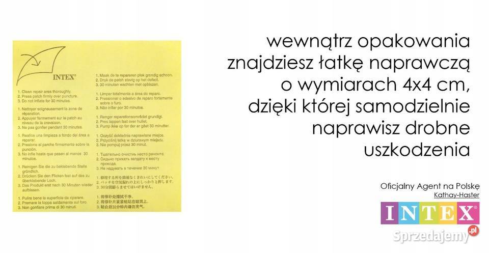 MATERAC DMUCHANY FLAMING Duży do basenu pływania Rzeszów