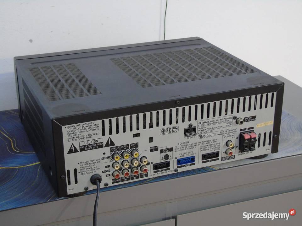 Mocny wzmacniacz Aiwa MXZ3100 z korektorem gr sprzedam