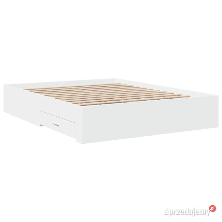 Rama łóżka z szufladami biała 160x200 WM3280370