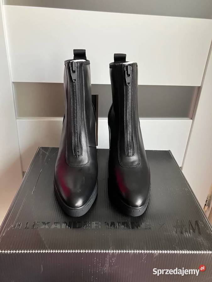 Nowe botki Alexander Wang HM kozaki 39 skóra Kozaki