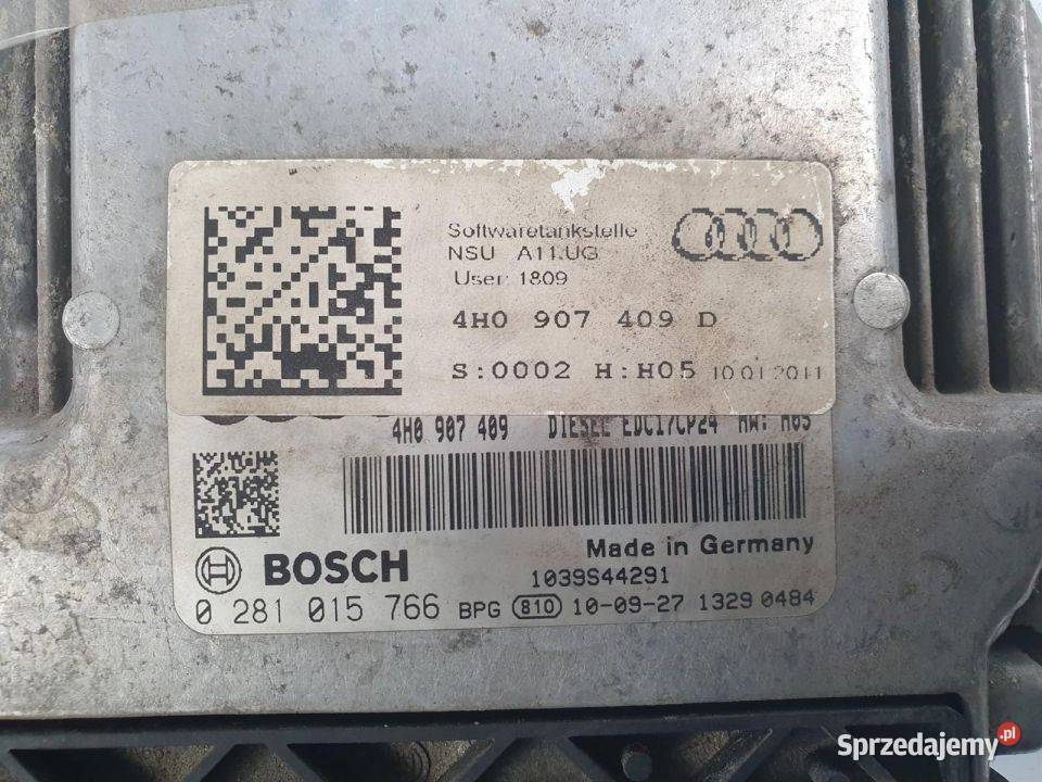 KOMPUTER AUDI A8 D4 PRZED LIFT 4H0907409D Lipno sprzedam