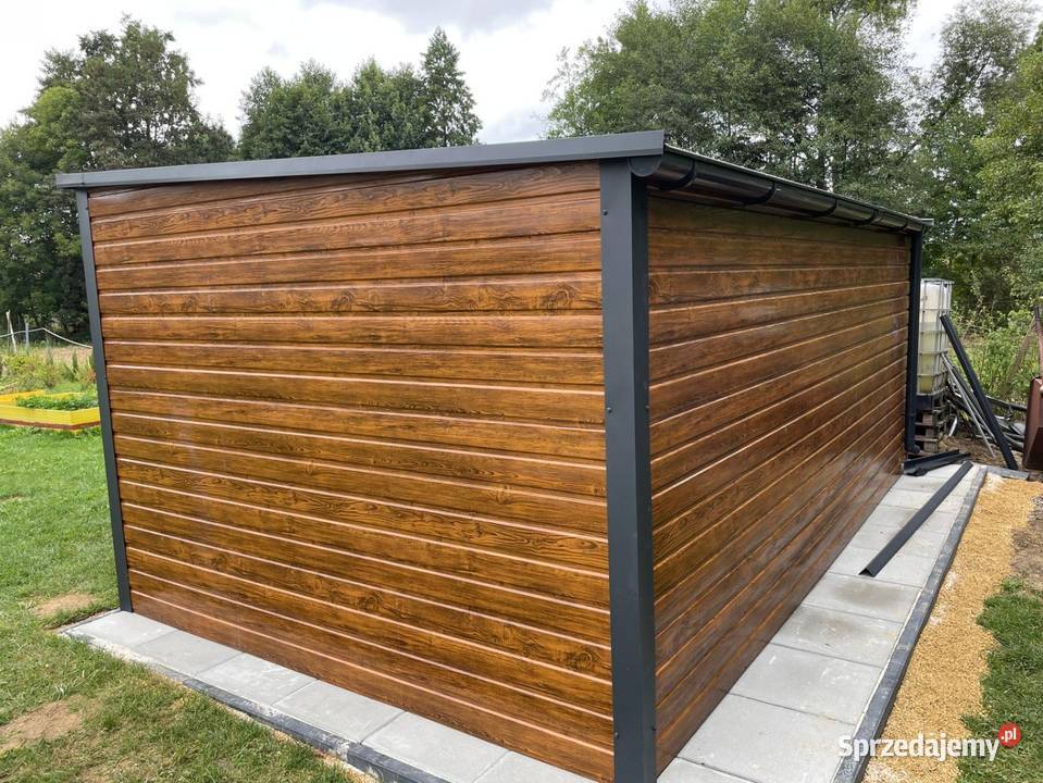 Domek ogrodowy 4x3 garaż drewnopodobny
