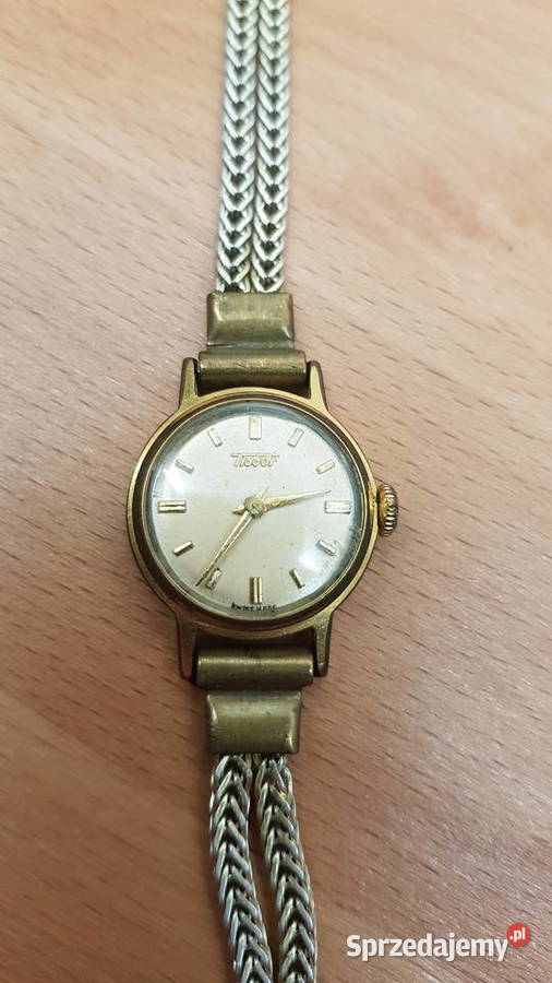 Złoty Tissot Art Deco Vintage