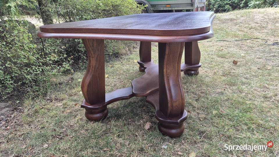 Ława dębowa renowacji Śmigiel