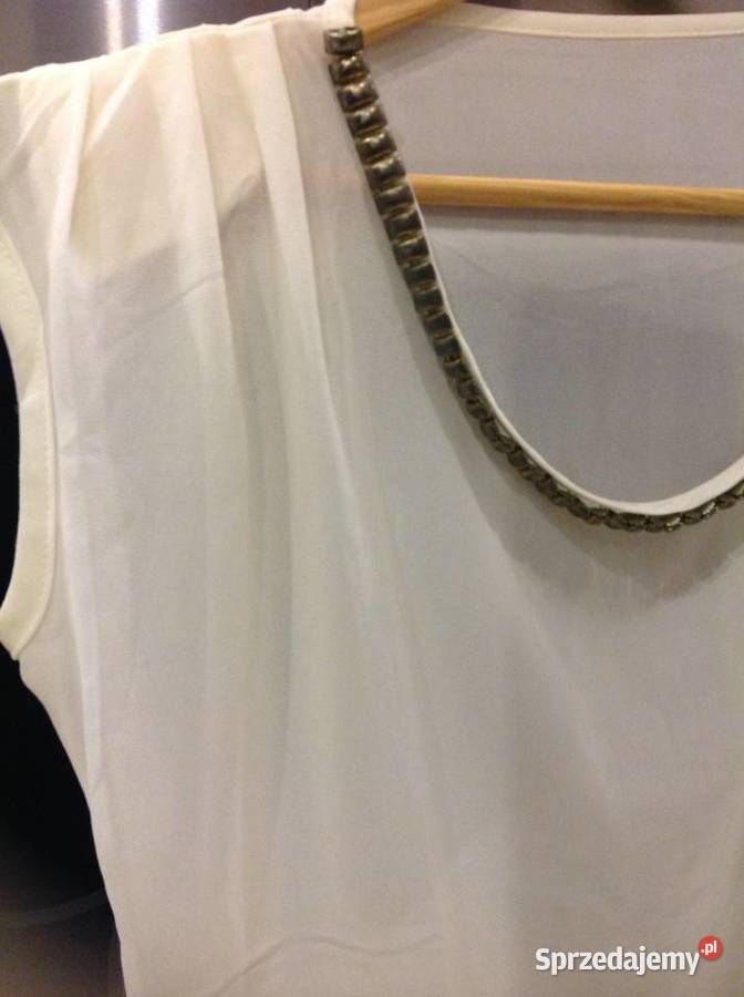 Bluzka Damska Kremowa S Mgiełka Nowa Sól