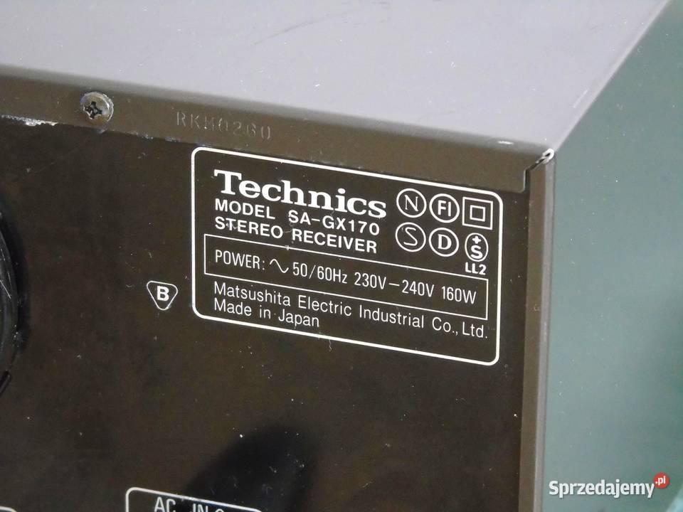 Amplituner Technics SAGX 170 sprawny i mocny Jasło