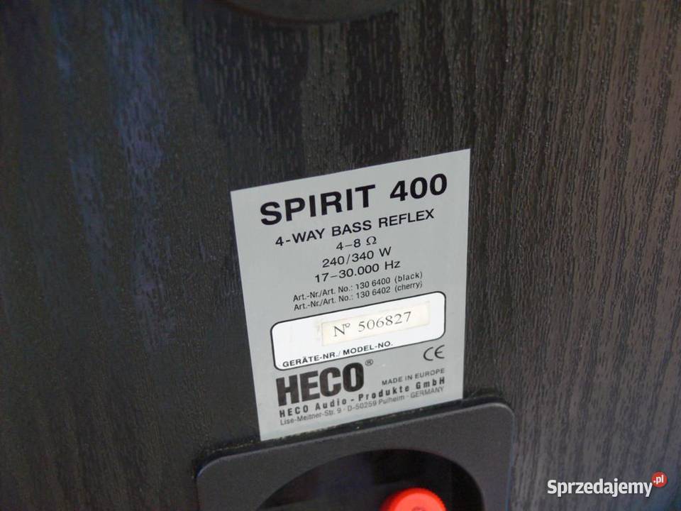 Kolumny Heco Spirit 400 sprawne 340 wat WYSYŁKA podkarpackie Jasło