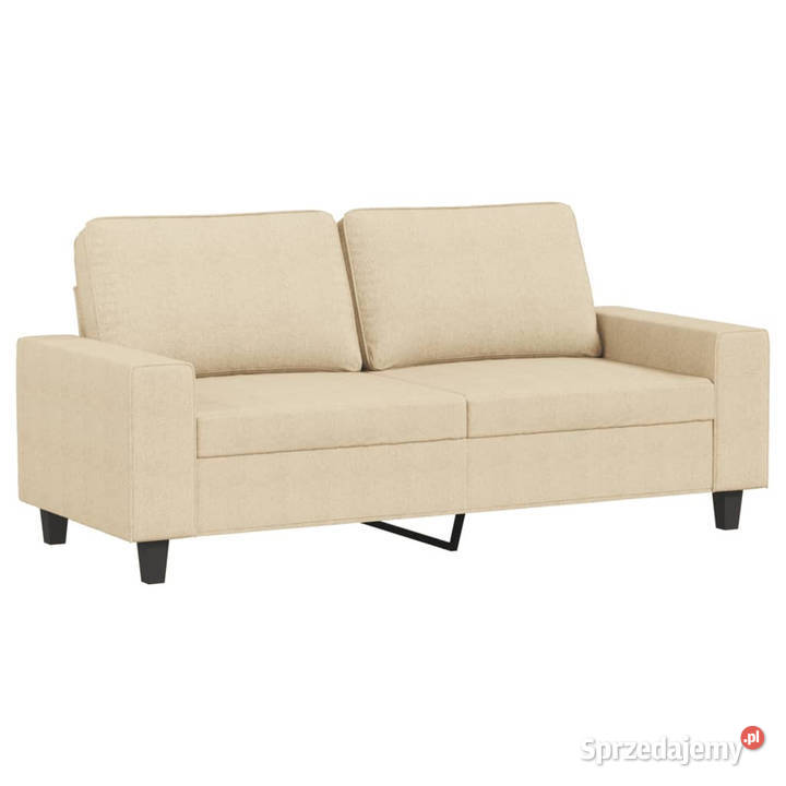 2osobowa sofa kremowa 140 tapicerowana tkaniną Warszawa
