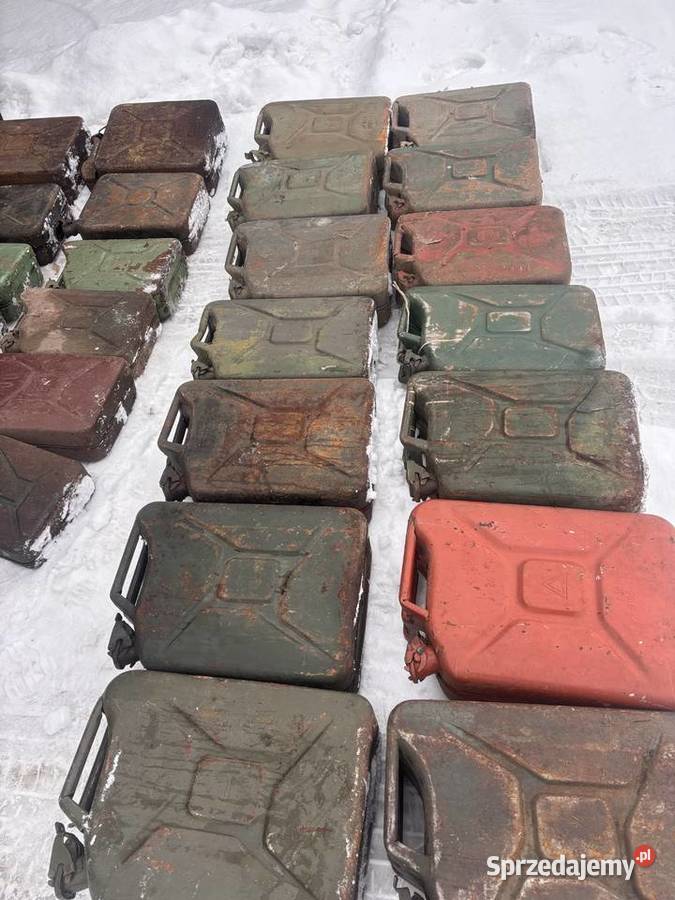 stary kanister blaszany oryginał PRL pojemnik Kosianka-Boruty sprzedam