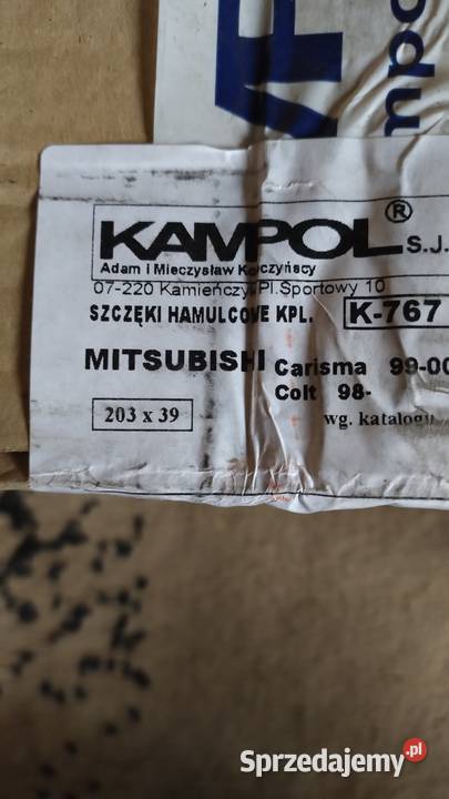 Szczęki hamulcowe tył Mitsubishi Carisma colt benzyna Zakopane