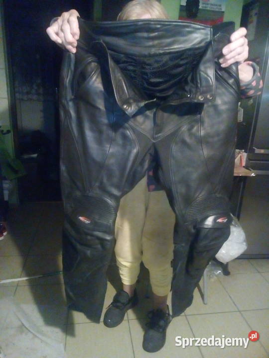 Spodnie skórzane męskie motocyklowe 36 firmy