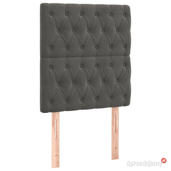Zagłówek do łóżka z LED ciemnoszary 80x7x118128 Warszawa