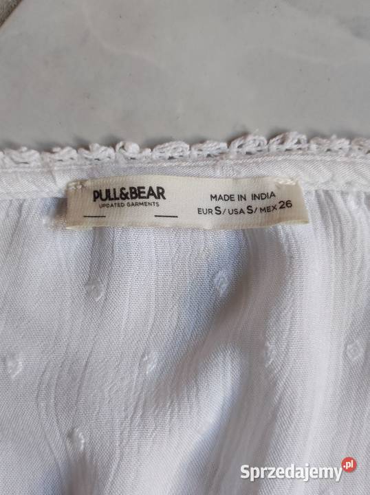 Pull Bear tetrowa top bawełniana krótka bluzka Inny wzór Kielce