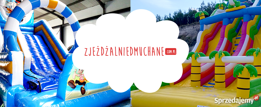 Zjeżdżalnie dmuchane wynajem pomorskie Kębłowo