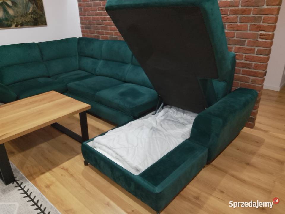 kanapa narożna narożnik z funkcją do spania NOWA Szczodre