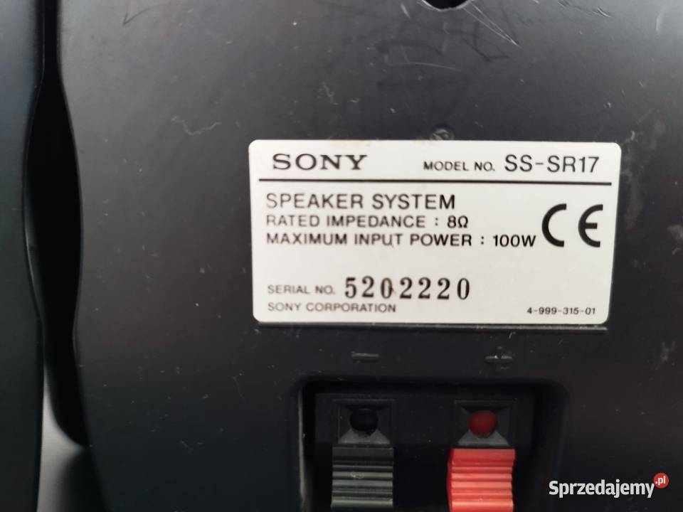 zestaw sony wzmacniacz tuner głośniki Kraków sprzedam