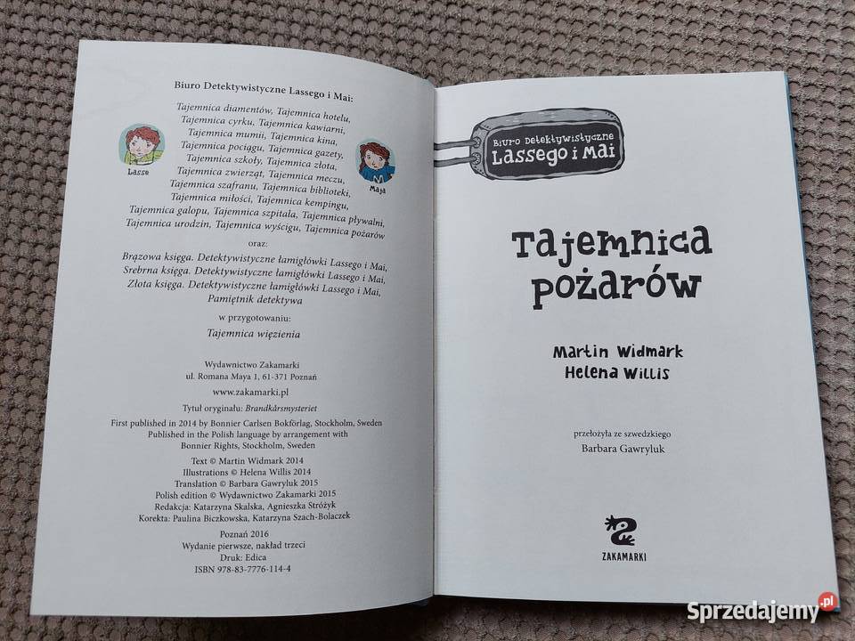 Tajemnica pożarów Martin Widmark Helena Willis