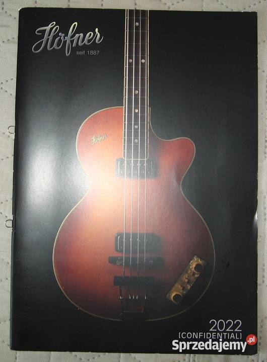 Hofner 2022 Confidental guitar catalog katalog Kępice sprzedam