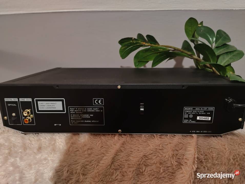 Odtwarzacz CD sony cdp xe 800 z pilotem Odtwarzacze CD i MD Trzebuska