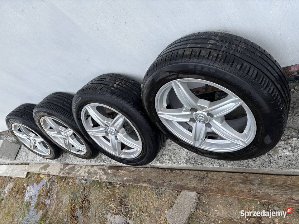 Felgi aluminiowe Dacia 16 4x100 opony letnie Opony i felgi Spytkowice