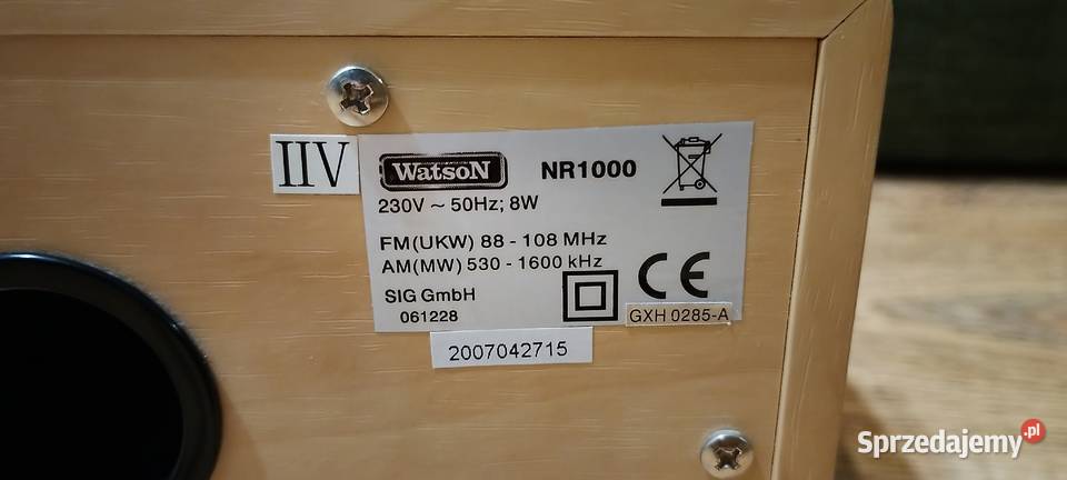 Piękne Radio RETRO Watson 1000 Stan Idealny Wąbrzeźno