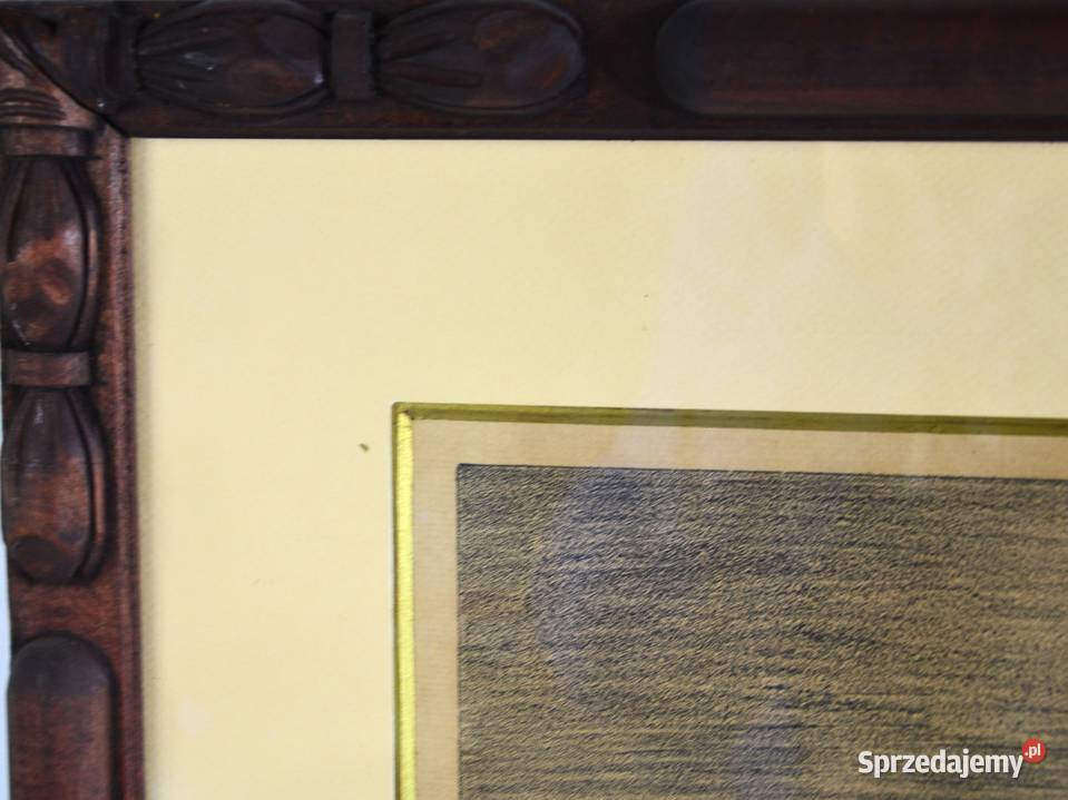 Rycina Sneeuw Edmond van Dooren Belgia lata 20te Bronisze sprzedam