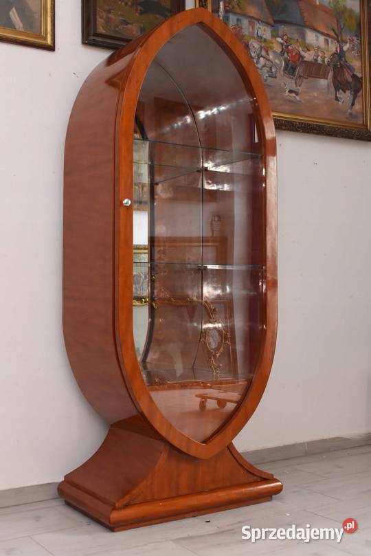 Owalna Witryna Styl Art Deco Gablotka Serwantka Kraków