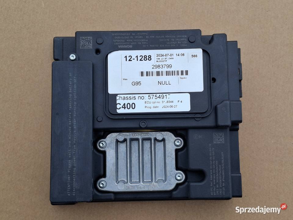 SCANIA MODUŁ STEROWNIK KASETA KOMPUTER C400 ECU Komputery