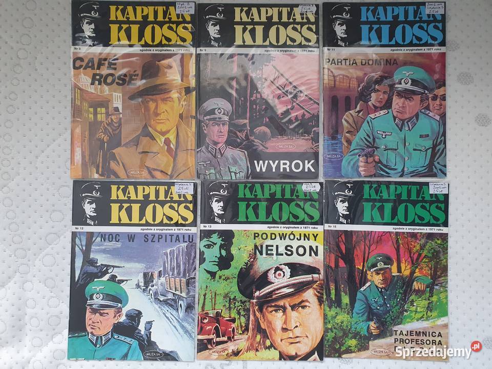 Kapitan Kloss zestaw 6 komiksów wyd Muza 2001 Gdynia