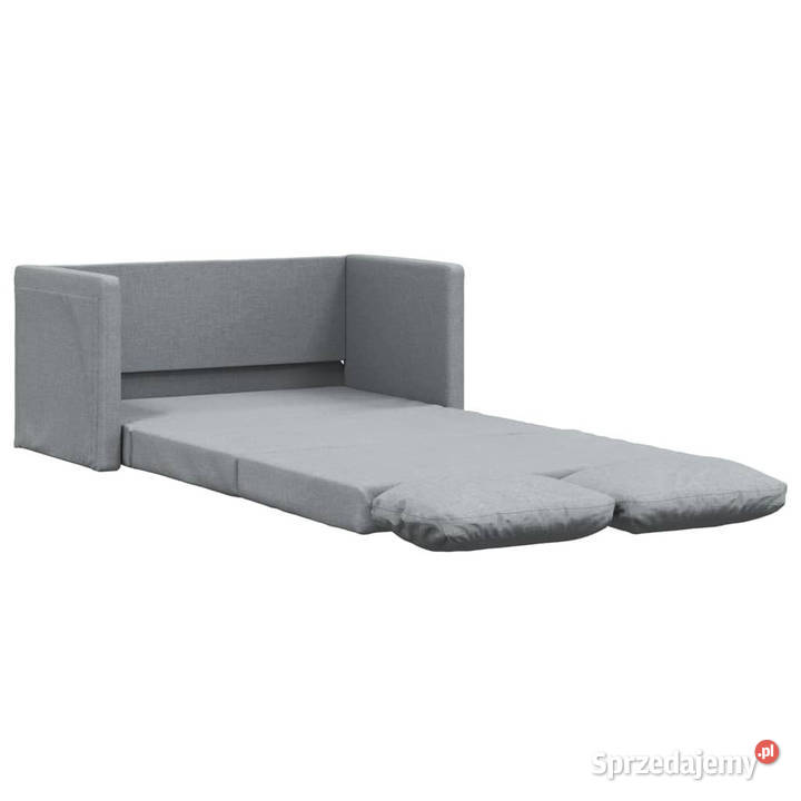 Sofa podłogowa 2w1 jasnoszara 112x174x55 tkanina Warszawa