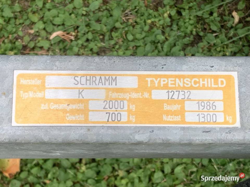 Przyczepa podłodziowa Satellite Schramm K na Dębica