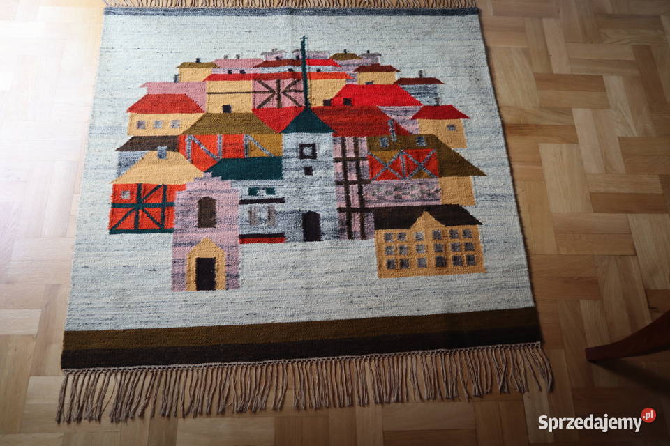 Kilim wełniany tkany ręcznie z zabytkowym Ustroń sprzedam