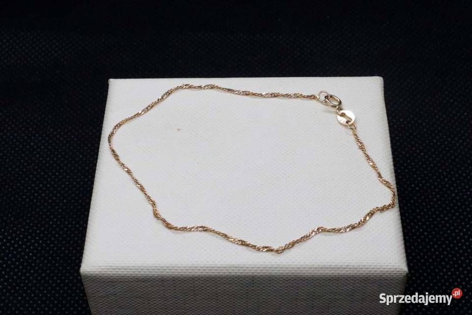 ZŁOTA BRANSOLETKA SPLOTSINGAPUR Kołobrzeg sprzedam
