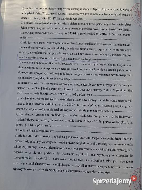 Działka rolnoleśna Jaworzno