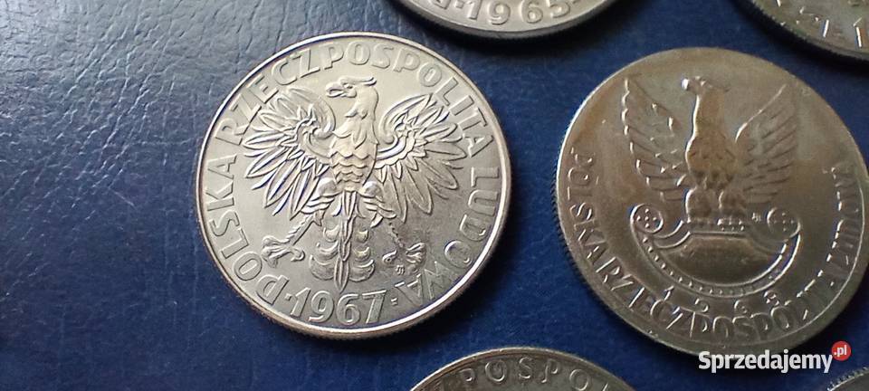 Stare monety 10 złotych 7 monet PRL Polska Numizmatyka podkarpackie Lesko sprzedam