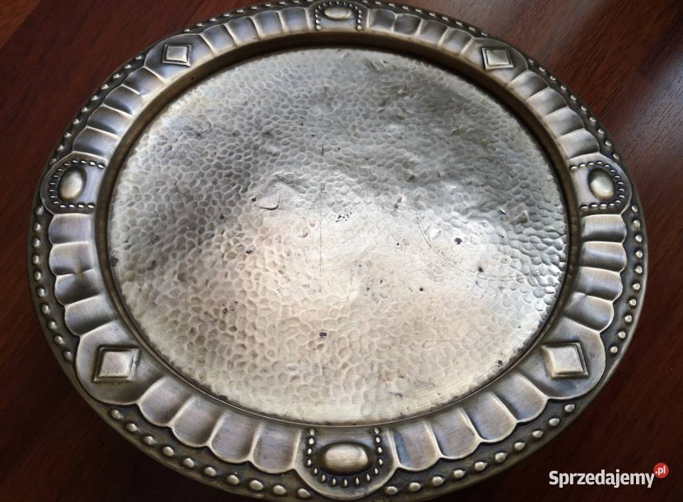 Stara mosiężna taca