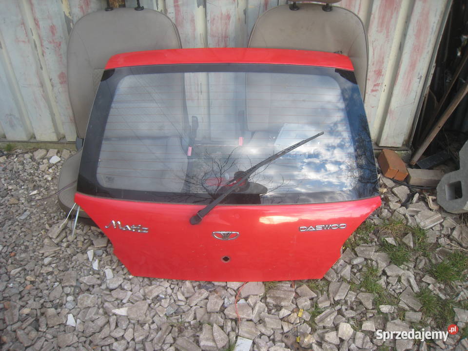 Klapa tylna bagażnika Daewoo Matiz czerwona 73l Kraków