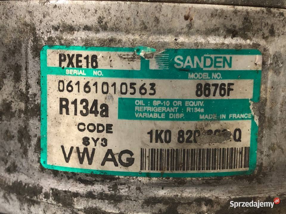 SPRĘŻARKA KLIMATYZACJI VW GOLF PLUS V 1K0820803Q Kompresory klimatyzacji