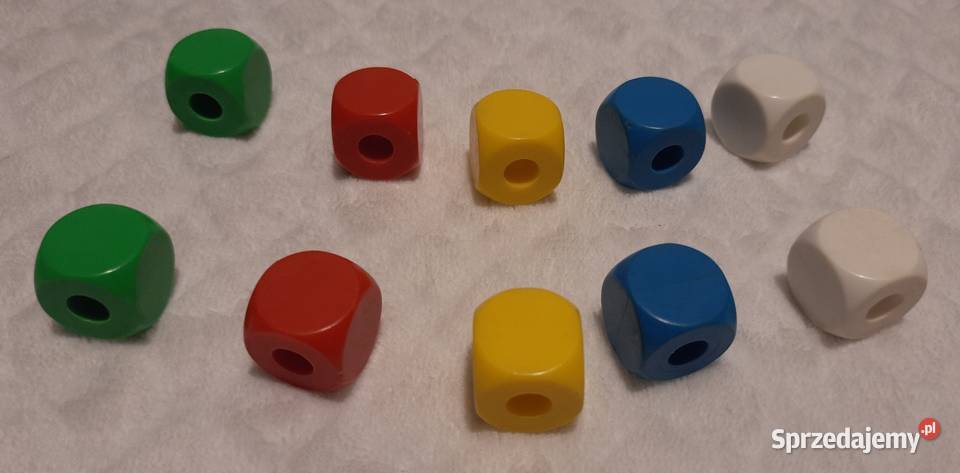 Kostki korale kolorowe 10 19 Zabawka Czeladź