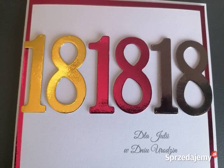 Kartka z okazji 18 urodzin śląskie Strzebiń