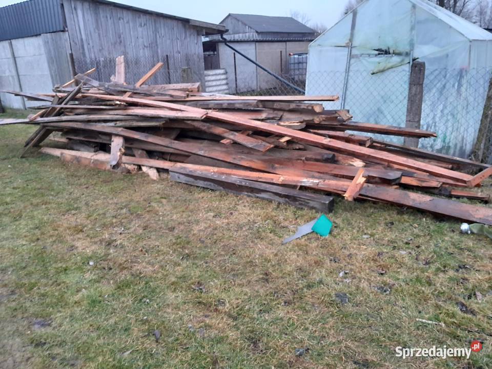 Sprzedam drewno rozbiórkowe z gwoździami Topór