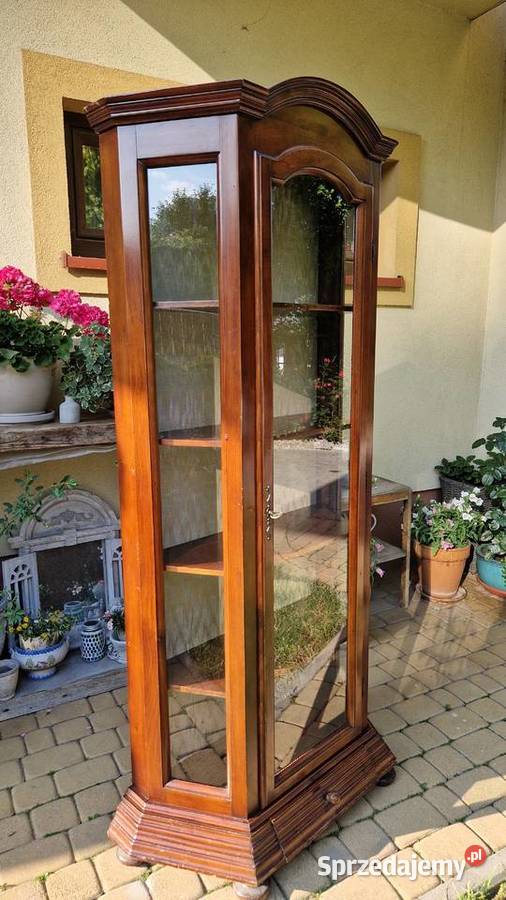 Stylowa drewniana włoska serwantka witryna Rzeszów