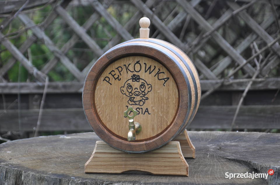 NOWA Beczka Dębowa 5L 100 szczelna na prezent Pozostałe Gorzów Wielkopolski