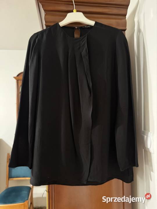 Bluzka damska 34 czarna Massimo Dutti z Bez wzoru Częstochowa