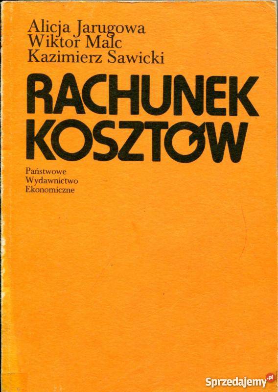 RACHUNEK KOSZTÓW JARUGOWA A MALC W SAWICKI K