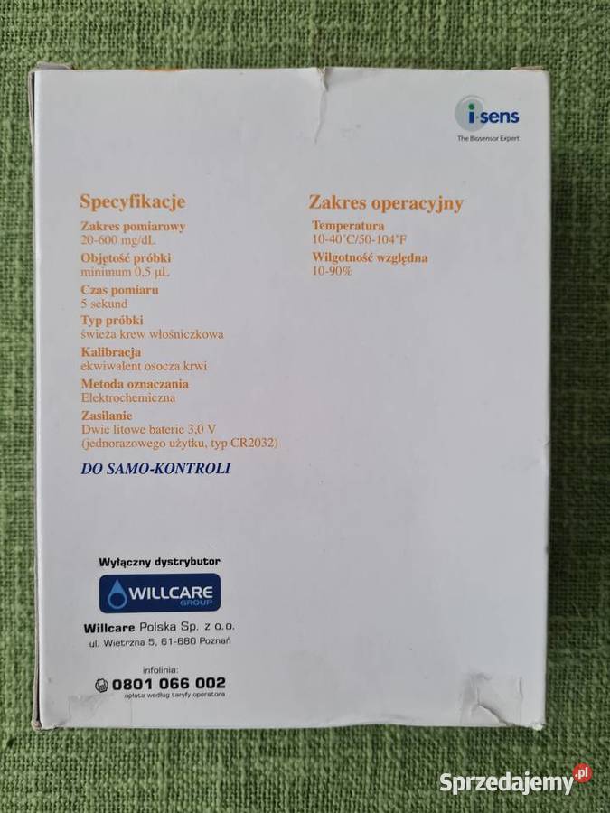 System monitorowania poziomu glukozy we krwi Konin